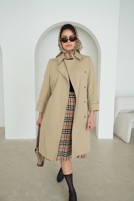 Maison Margiela Trench Single Breasted Belted Coat