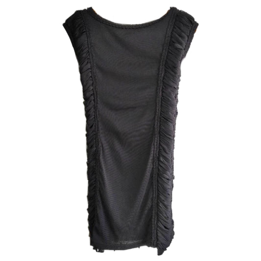 Jean Paul Gaultier Mesh Braided Lace Up Tank Dress