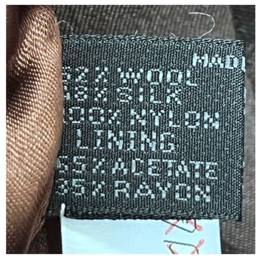 Prada Brown Silk Flare Midi Bubble Skirt