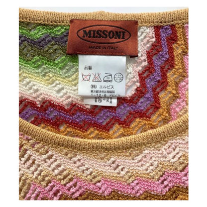 Missoni Cotton Zig Zac LS Multi Colour knit