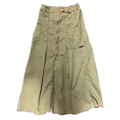 Hysteric Glamour Cargo Utility Elastic Waist Zipper Maxi Skirt