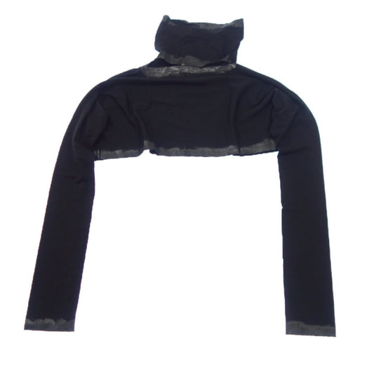 Comme Des Garcons Turtleneck Cropped Slit Neck LS Top