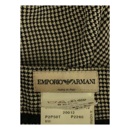 Giorgio Armani Houndstooth Loose Slacks Trousers