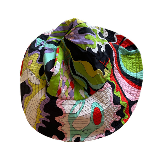 Emilio Pucci Multi Print Wide Brim Bucket Hat