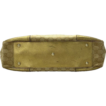 Gucci Monogram Canvas Double Handle Handbag