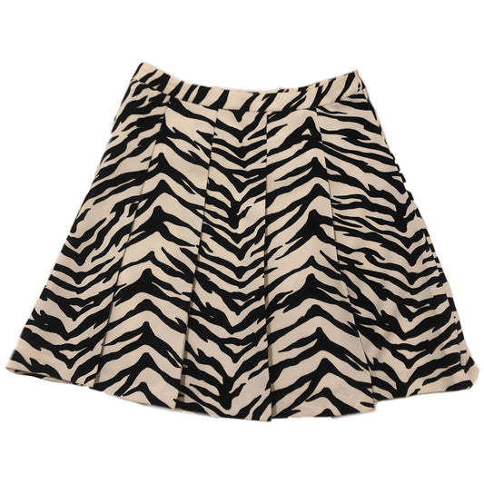 Moschino Zebra Print Pleated High Waisted Skirt
