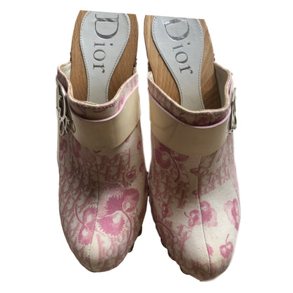Christian Dior Diorissimo Floral Pink Clogs