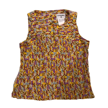 Chanel Multi Coloured COCO Logo Tank Top