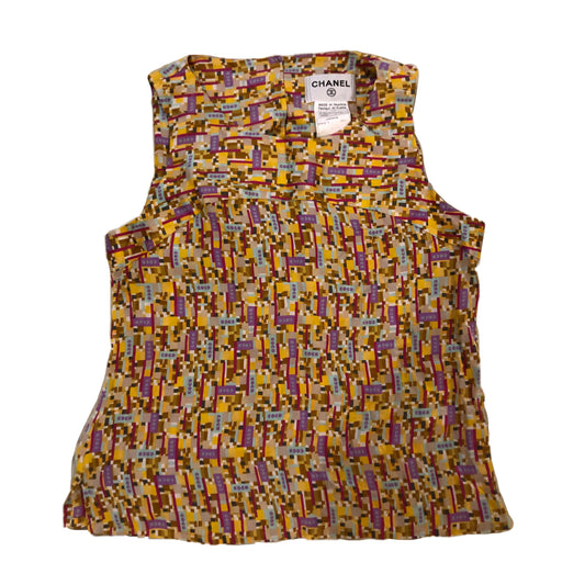 Chanel Multi Coloured COCO Logo Tank Top