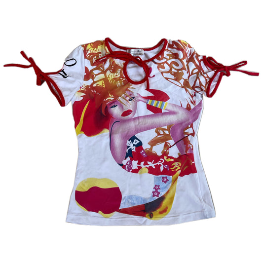 Christian Dior Spring 2005 Graphic Tie Tee