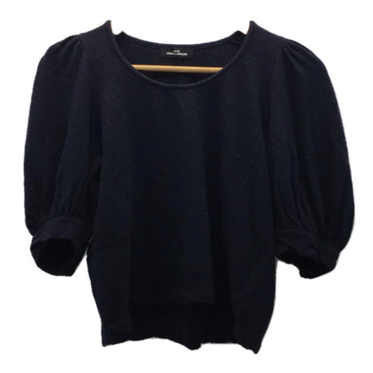 Tricot Comme Des Garcons Balloon 3/4 SS Wool Knit Scoop Neck Top