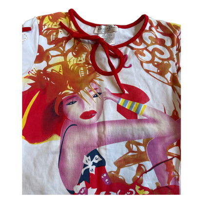 Christian Dior Spring 2005 Graphic Tie Tee