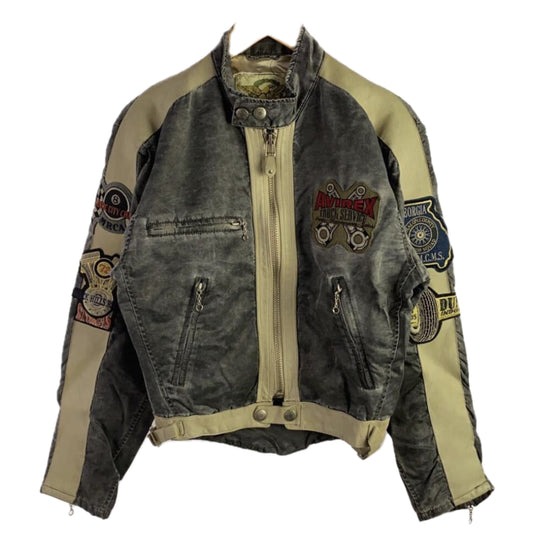 Avirex Motorcycle Varsity Jacket w Badges