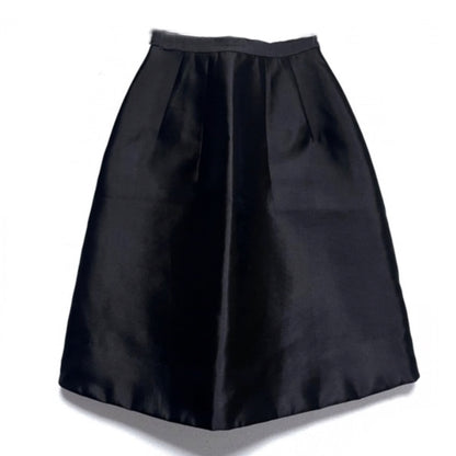 Prada Silk Flare Midi Bubble Skirt
