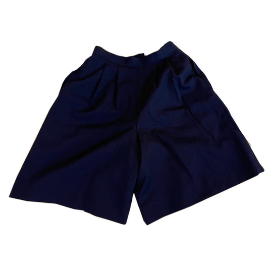 Courreges Pleated Logo Bermuda Shorts
