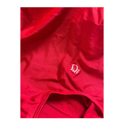 Christian Dior One Piece Logo Cut Out Back Swimsuit