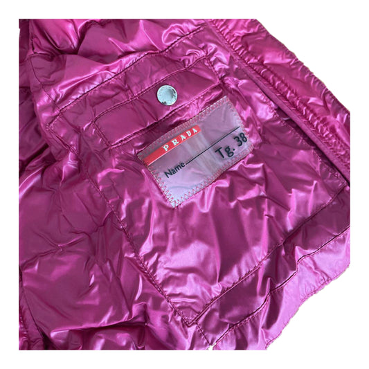 Prada Nylon Puffer Logo Down Vest