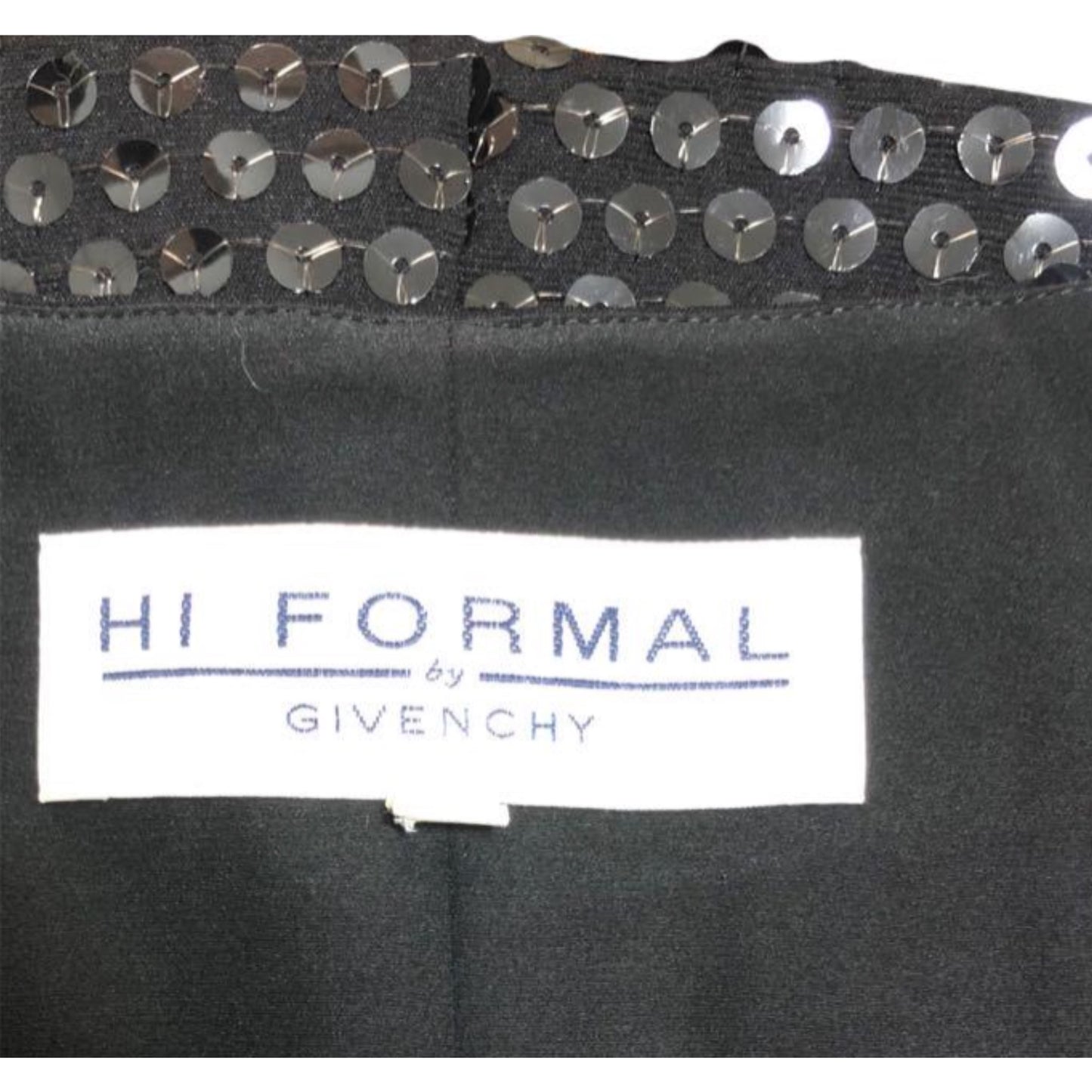 Givenchy Sequin Cap Sleeve Button Down Scoop Neck Top