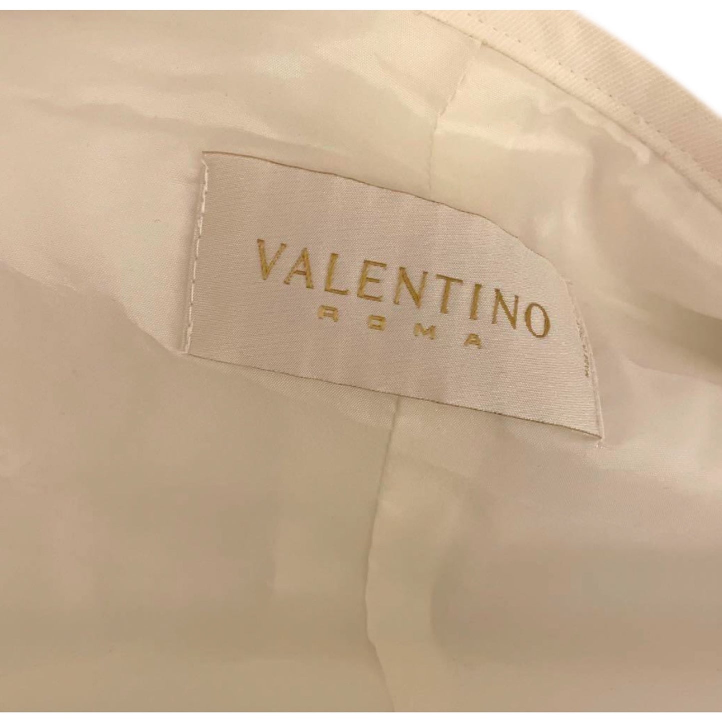 Valentino White Denim Tie LS Jacket