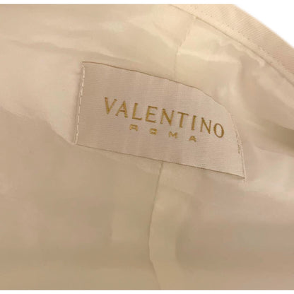 Valentino White Denim Tie LS Jacket