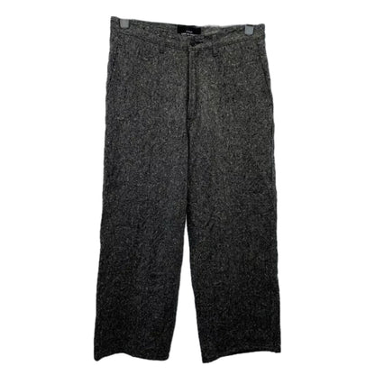 Tricot Comme Des Garcons Grey Melange Wool Wide Leg Pants