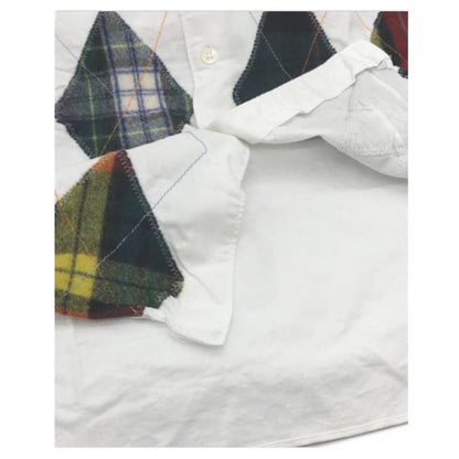 Comme Des Garcons Homme Argyle Diamond Embroidered Patch Shirt