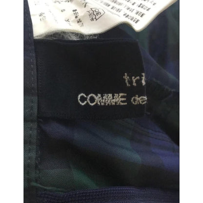 Tricot Comme Des Garcons Plaid Nylon Midi Pleat Skirt