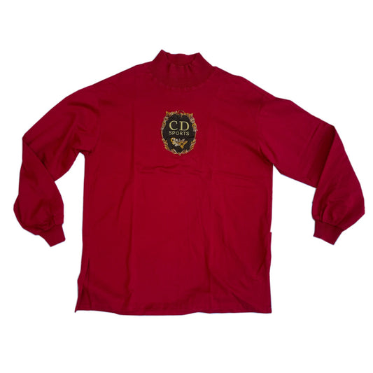 Christian Dior Sports LS Mock Neck Logo T Shirt