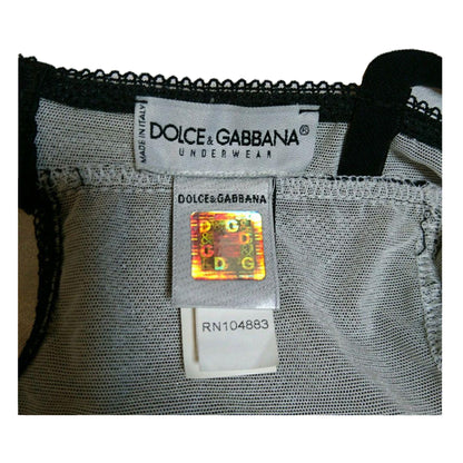 Dolce & Gabbana Diamante Logo Strap Cami