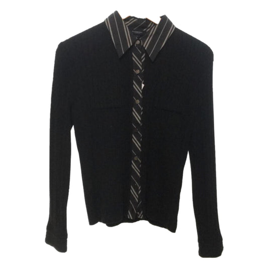 Burberry London Knit Check Trim Shirt