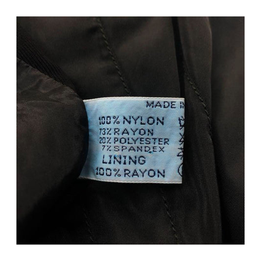 Prada Nylon SS Zip Logo Buckle Crop Top