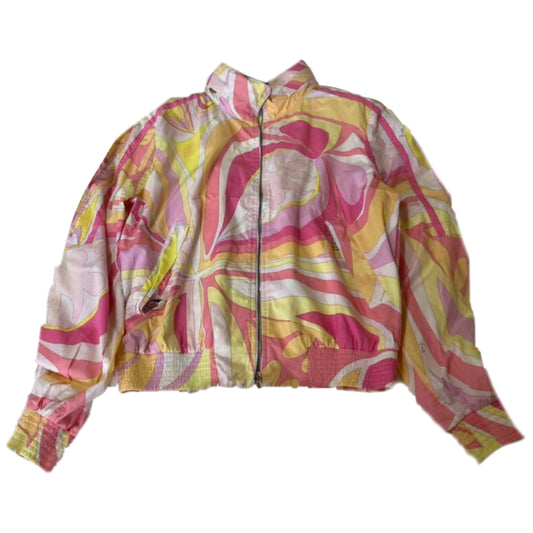 Emilio Pucci Abstract Print Zip Harrington Jacket