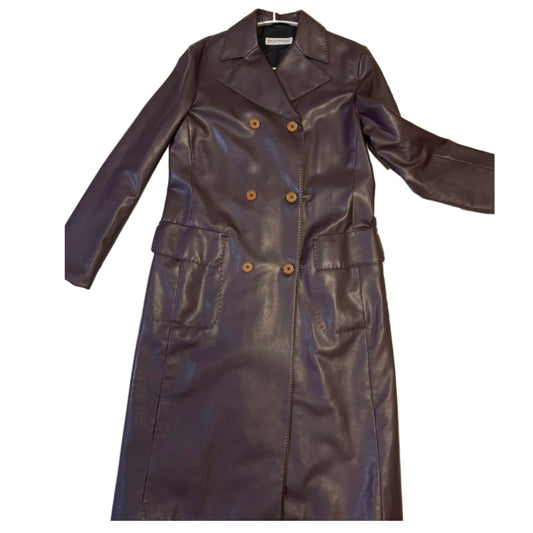 Emporio Armani Faux Leather Trench Coat