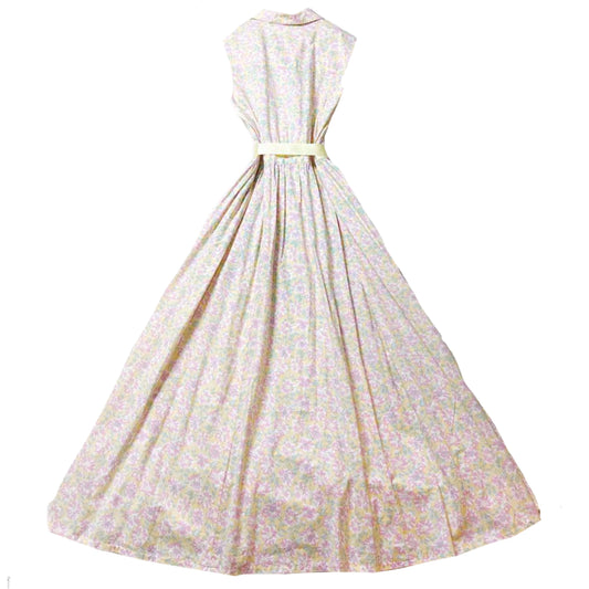 Laura Ashley Ruffle Hem Floral Cap SS Midi Dress