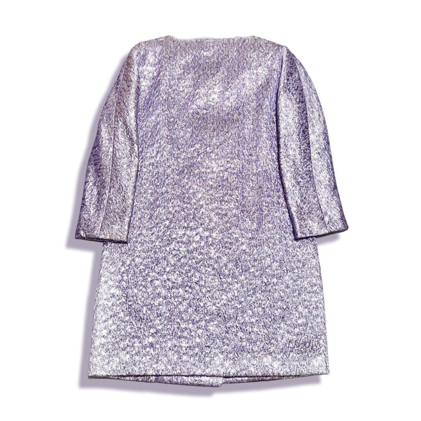 Balenciaga Metallic Button Dress Coat