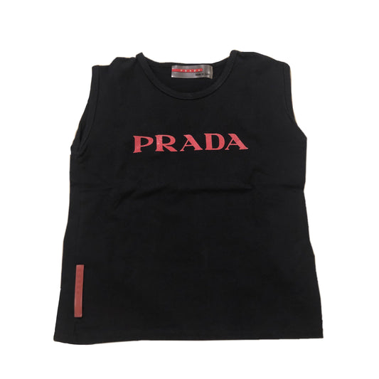 Prada Black Muscle W/ Red Logo Tee