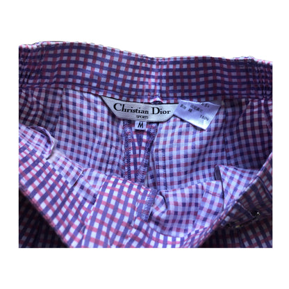 Christian Dior Pink Purple Check Boy Shorts