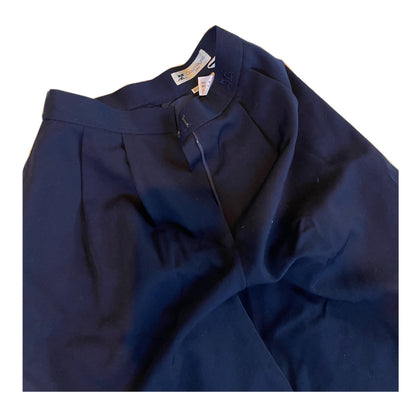 Courreges Pleated Logo Bermuda Shorts