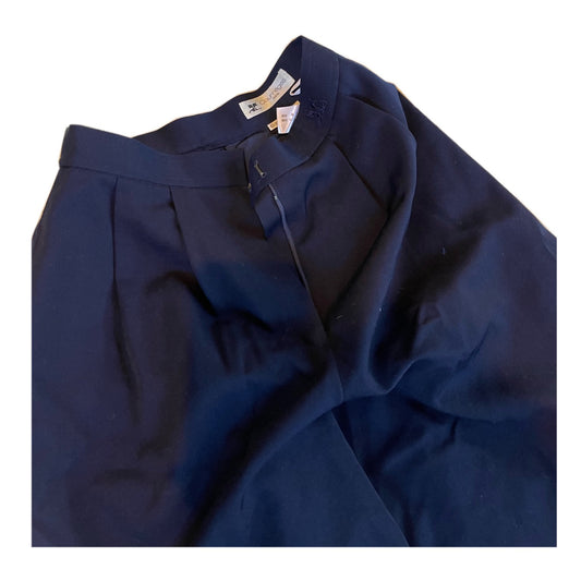Courreges Pleated Logo Bermuda Shorts