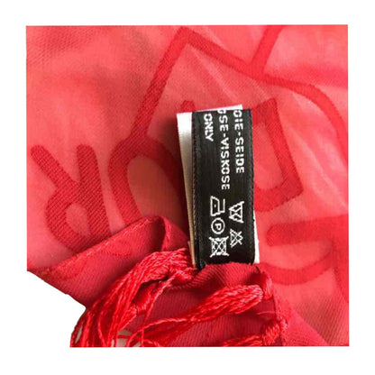 Christian Dior I Love Dior Fringe Shawl Scarf