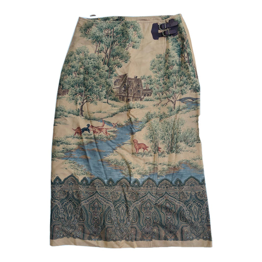 Ralph Lauren Farm Cottage Wrap Maxi Skirt
