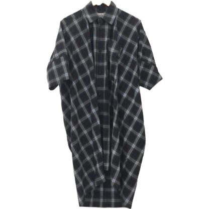 Vivienne Westwood Anglomania Plaid Oversized SS Shirt Dress