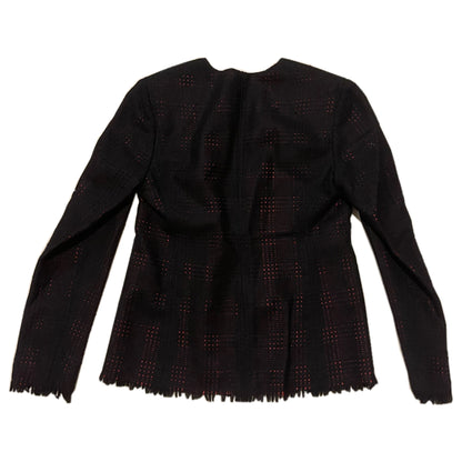 Gianni Versace Checkered Felt Skirt Cardigan Top Skirt Set