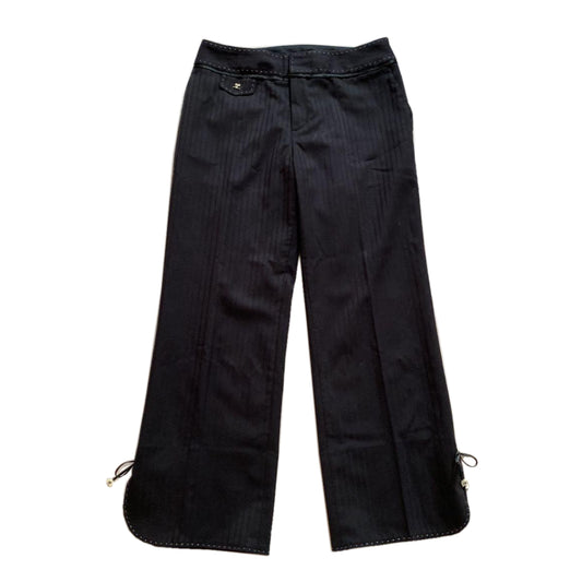 Courreges Stripe Stitch Cropped Trousers