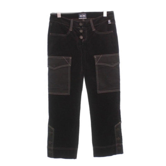 Jean Paul Gaultier Brown Velvet Utility Pant