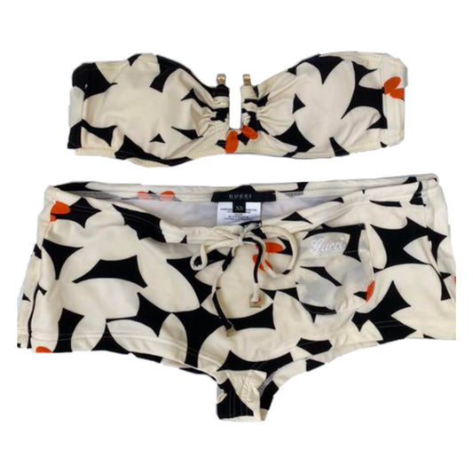 Gucci Two Piece Print Logo Bikini Swimwear