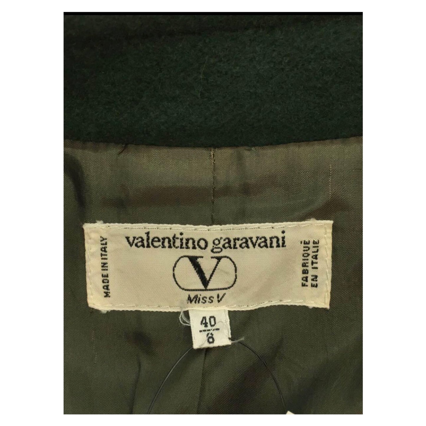 Valentino Flare LS Green A Line Bell Sleeve Coat
