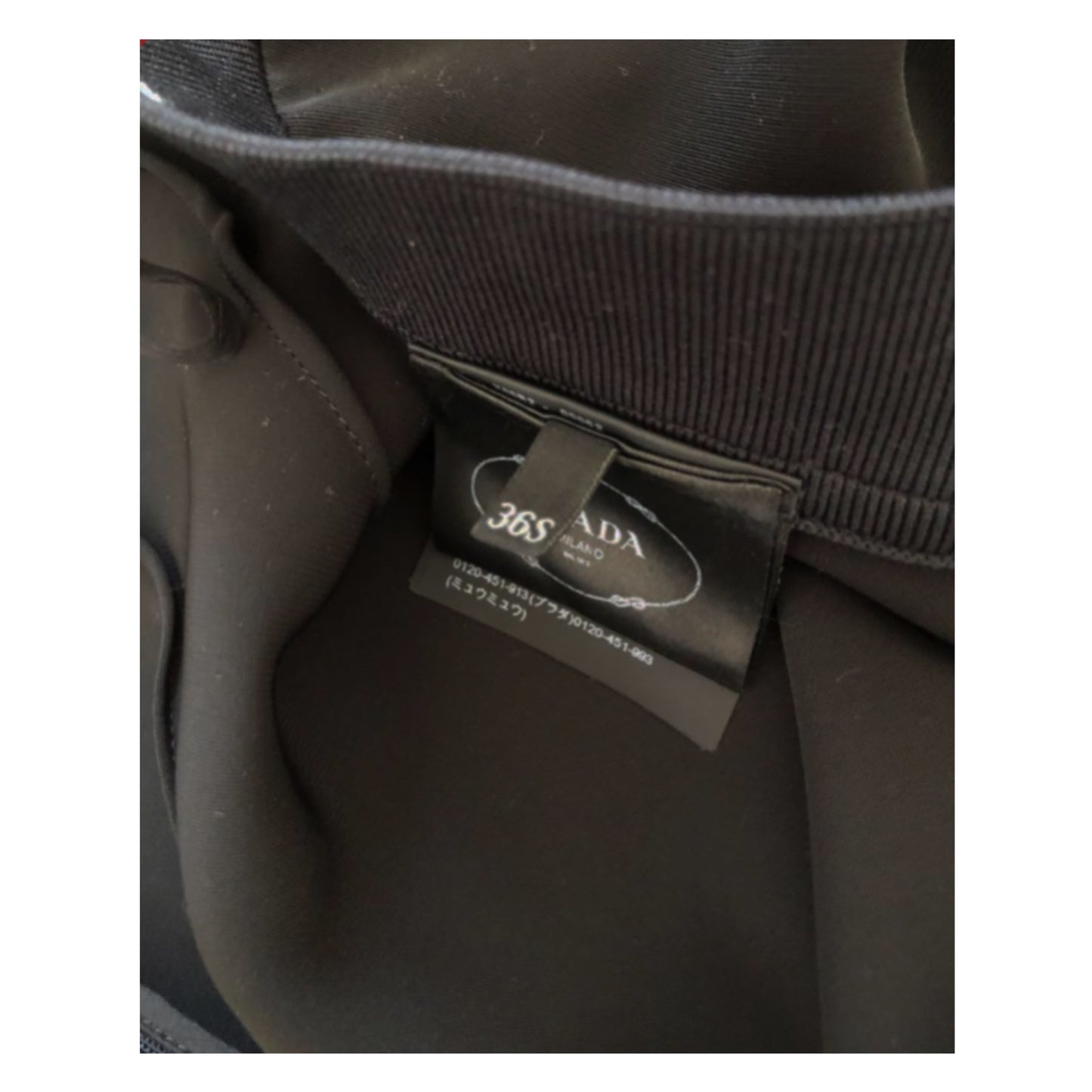 Prada Logo Waistband Maxi Pleated Assymetrical Skirt