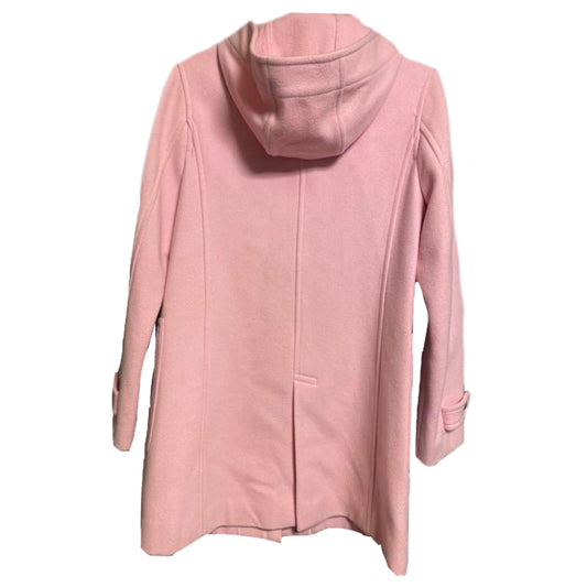 Courreges Felt Hooded Coat w Zip Pockets