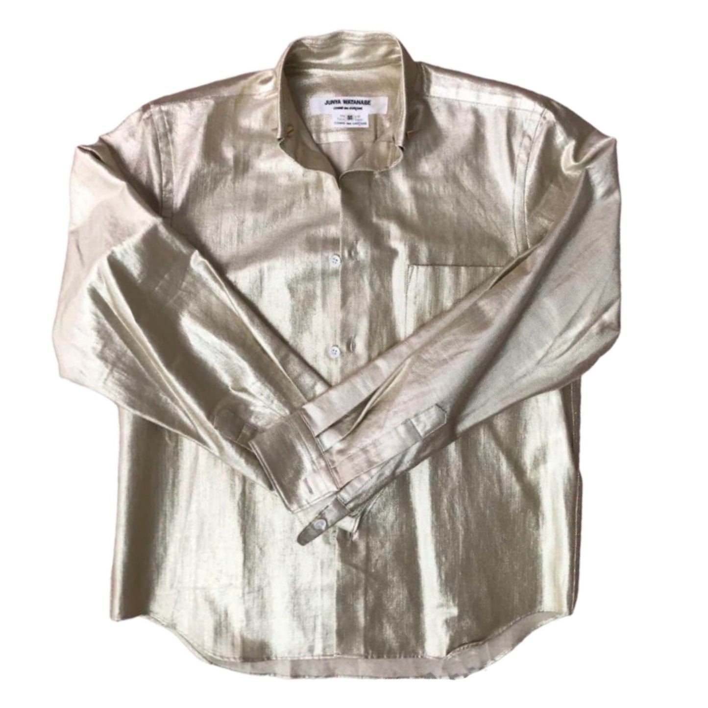 Junya Watanabe Comme Des Garcons Metallic Shirt w StudCollar
